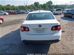 2009 Volkswagen Jetta S White vin: 3VWJZ71K69M167568