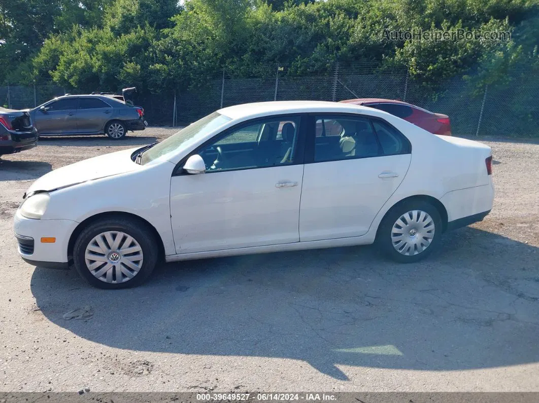 2009 Volkswagen Jetta S White vin: 3VWJZ71K69M167568