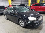 2009 Volkswagen Jetta S Black vin: 3VWJZ71K89M019180