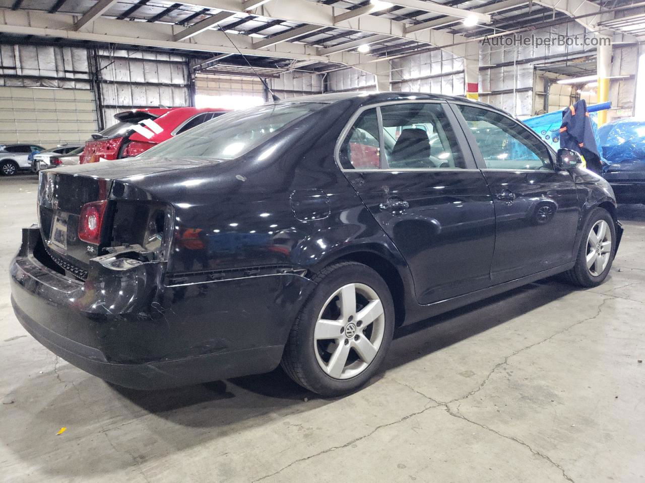 2009 Volkswagen Jetta S Black vin: 3VWJZ71K89M019180