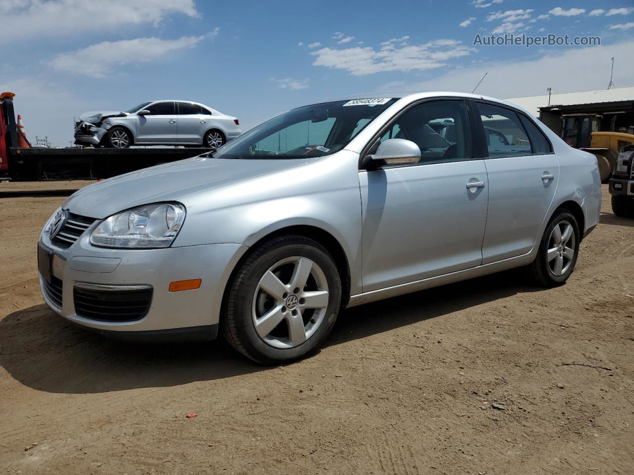 2009 Volkswagen Jetta S Серебряный vin: 3VWJZ71K89M128643