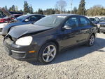 2009 Volkswagen Jetta S Black vin: 3VWJZ71K89M154207