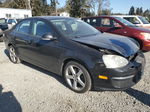 2009 Volkswagen Jetta S Black vin: 3VWJZ71K89M154207