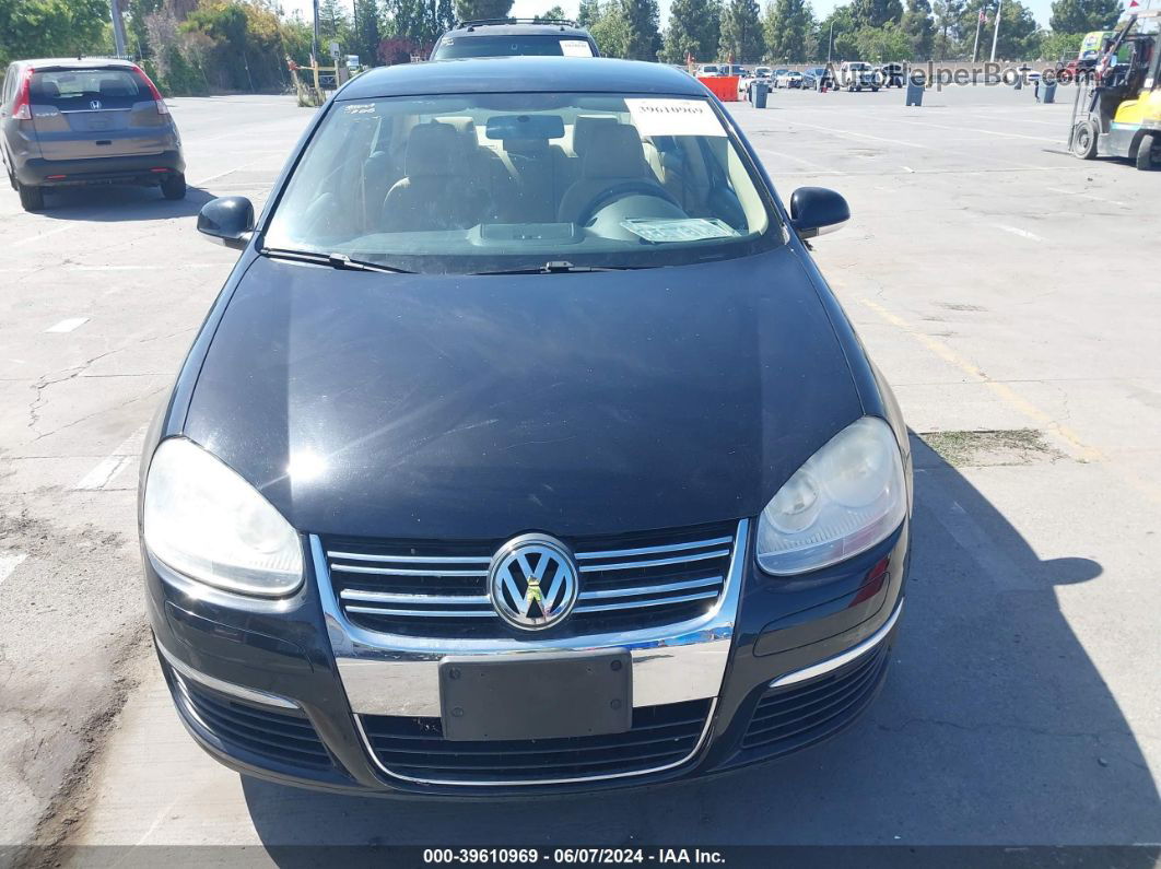 2009 Volkswagen Jetta S Black vin: 3VWJZ71KX9M157643