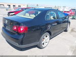 2009 Volkswagen Jetta S Black vin: 3VWJZ71KX9M157643