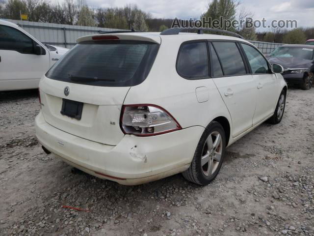 2009 Volkswagen Jetta S White vin: 3VWKM71K79M250543