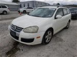 2009 Volkswagen Jetta S White vin: 3VWKM71K79M250543