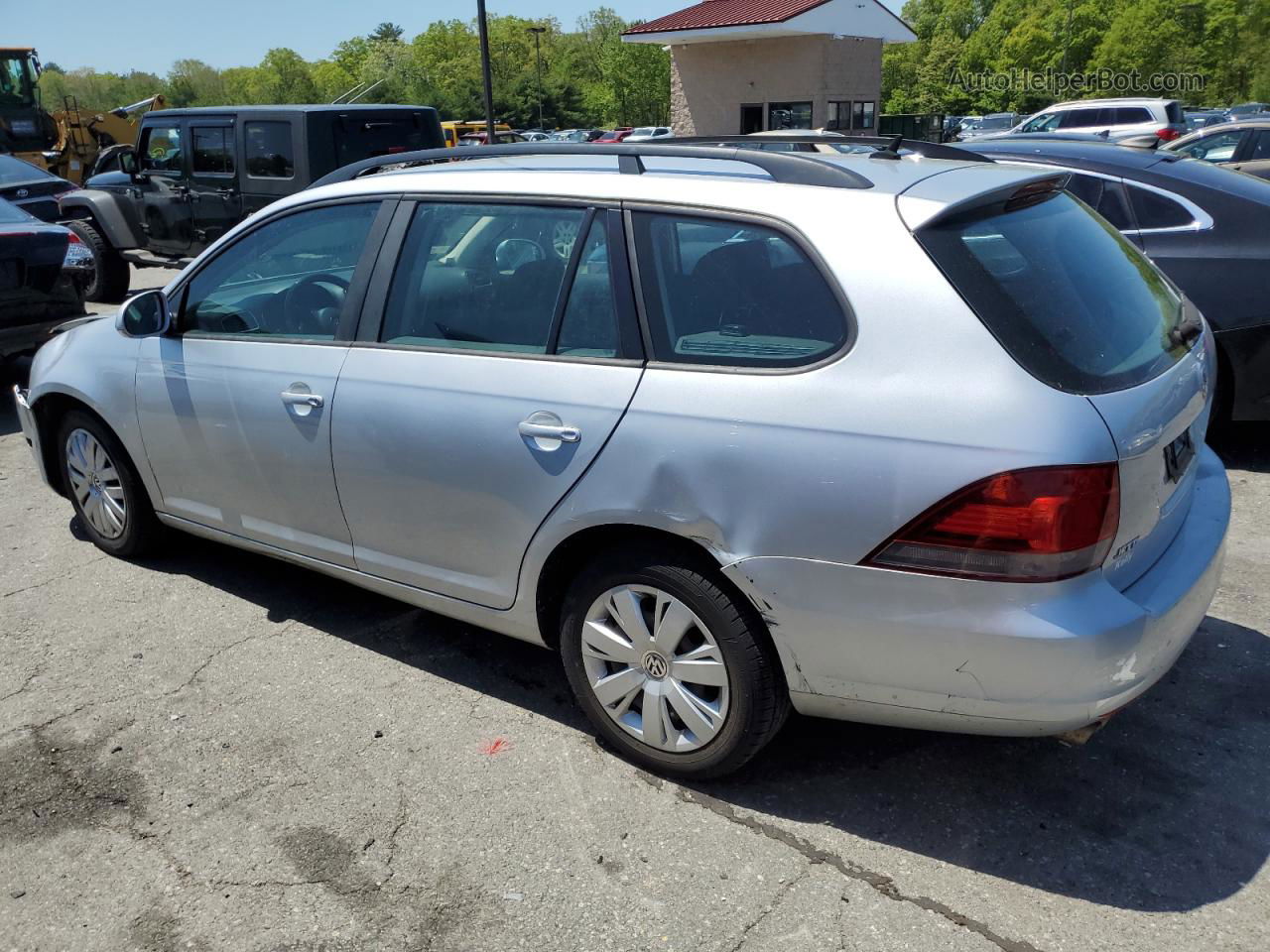 2014 Volkswagen Jetta S Silver vin: 3VWKP7AJ4EM622509