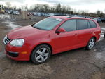 2009 Volkswagen Jetta S Red vin: 3VWKZ71K69M282496