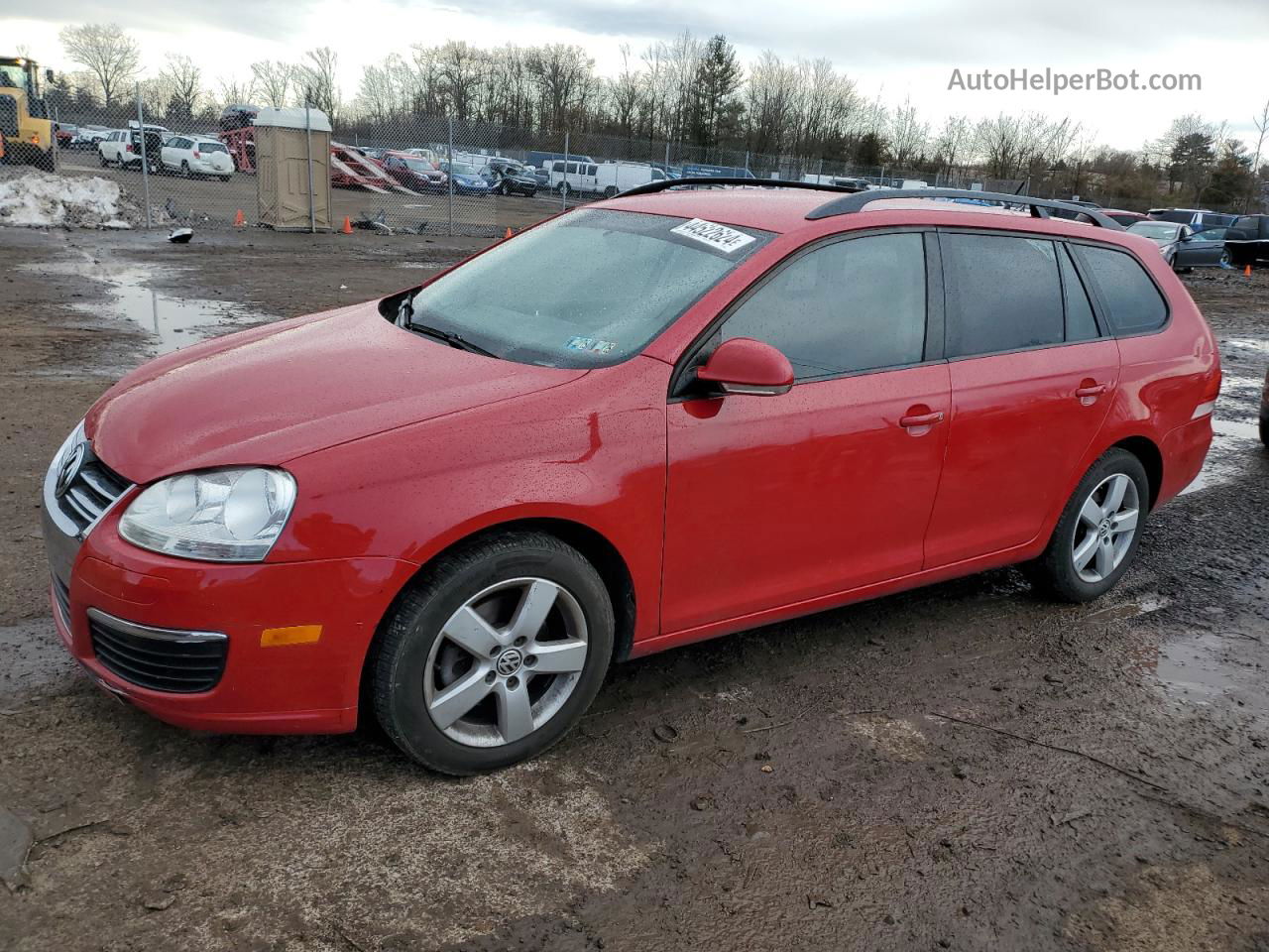 2009 Volkswagen Jetta S Red vin: 3VWKZ71K69M282496