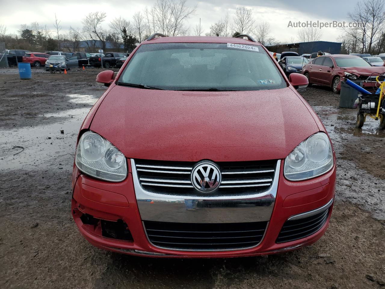 2009 Volkswagen Jetta S Red vin: 3VWKZ71K69M282496