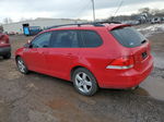 2009 Volkswagen Jetta S Red vin: 3VWKZ71K69M282496