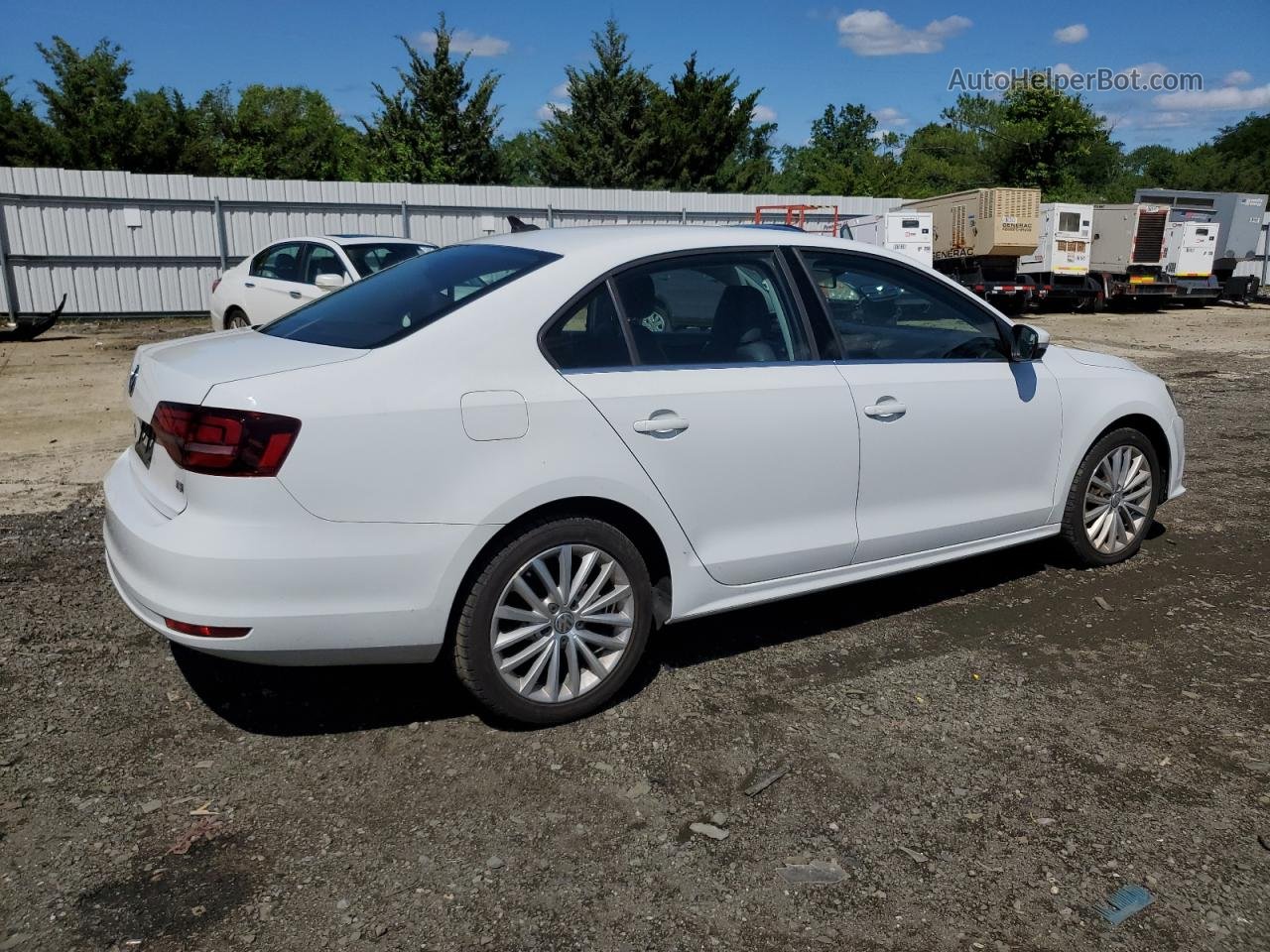 2016 Volkswagen Jetta Sel Белый vin: 3VWL07AJ0GM256267