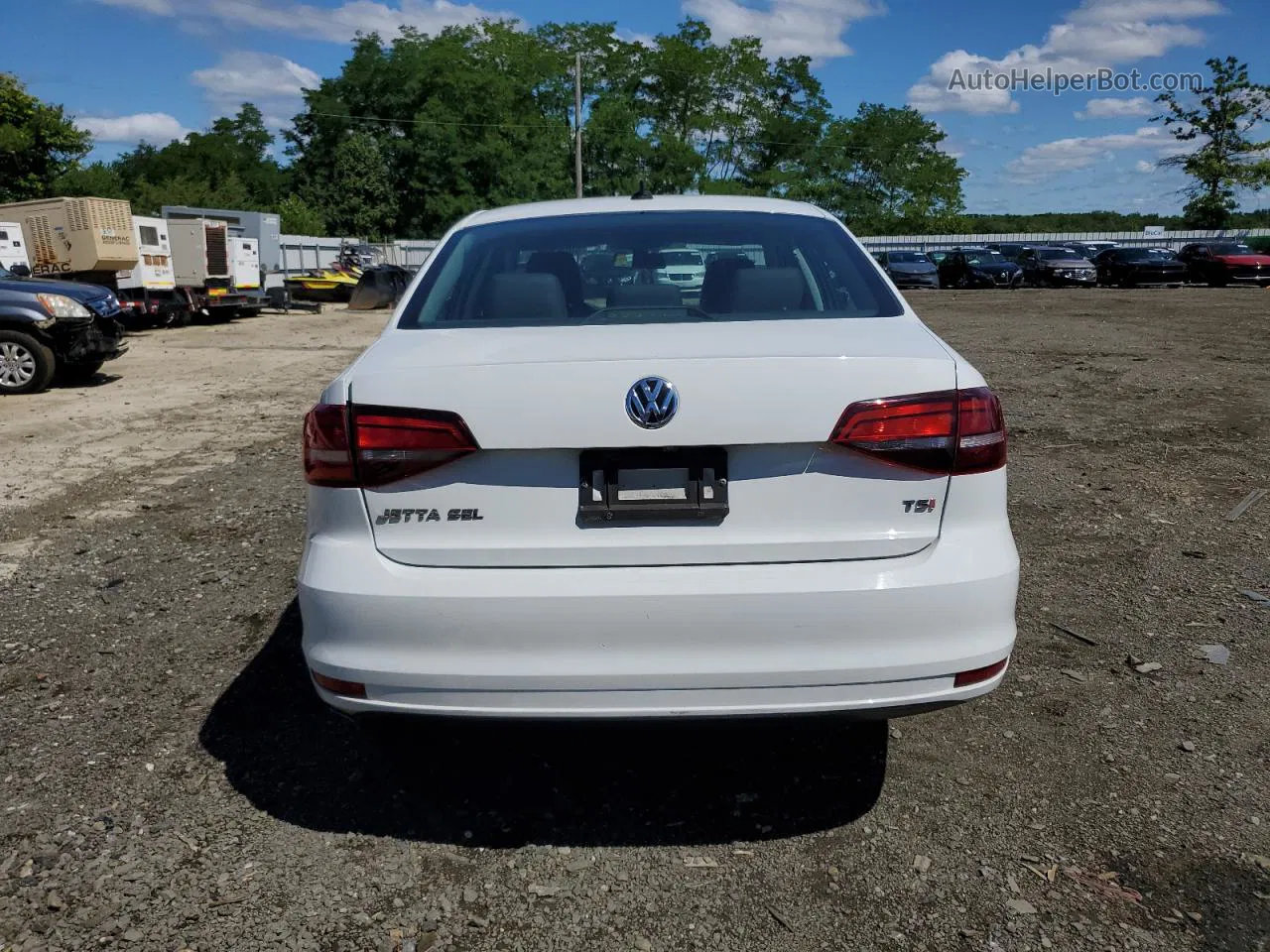 2016 Volkswagen Jetta Sel White vin: 3VWL07AJ0GM256267