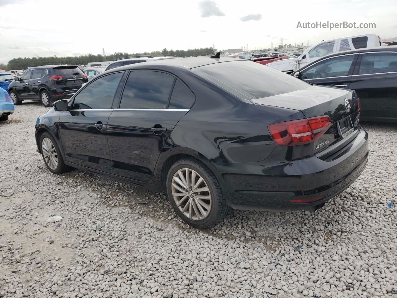 2016 Volkswagen Jetta Sel Черный vin: 3VWL07AJ0GM264062