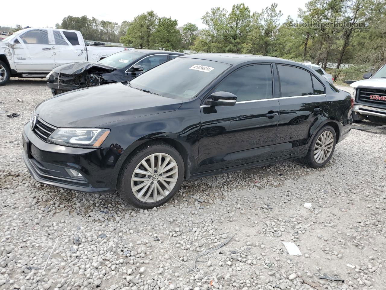 2016 Volkswagen Jetta Sel Black vin: 3VWL07AJ0GM264062