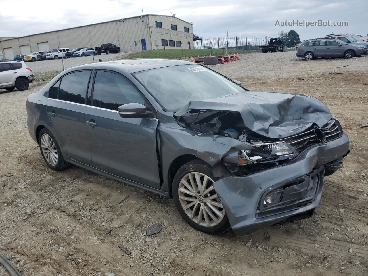 2016 Volkswagen Jetta Sel Gray vin: 3VWL07AJ2GM367810