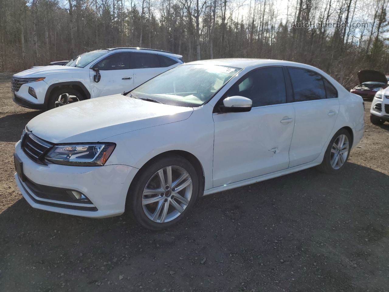 2016 Volkswagen Jetta Sel White vin: 3VWL07AJ3GM341250