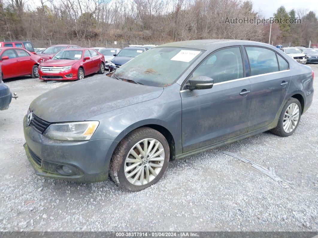 2014 Volkswagen Jetta 1.8t Sel Gray vin: 3VWL07AJ5EM324608