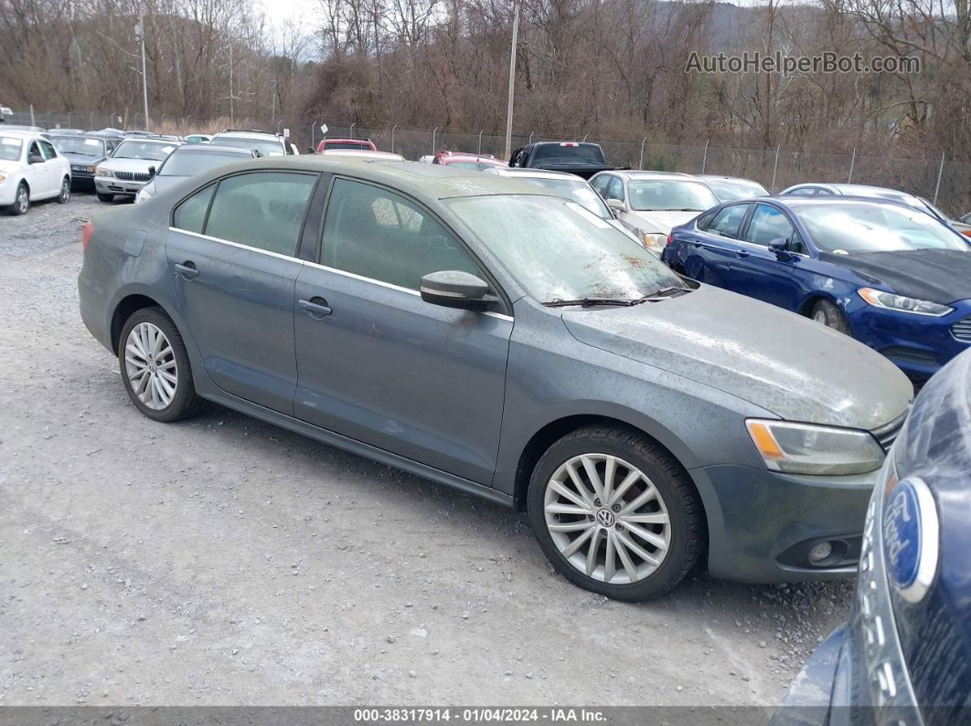 2014 Volkswagen Jetta 1.8t Sel Gray vin: 3VWL07AJ5EM324608