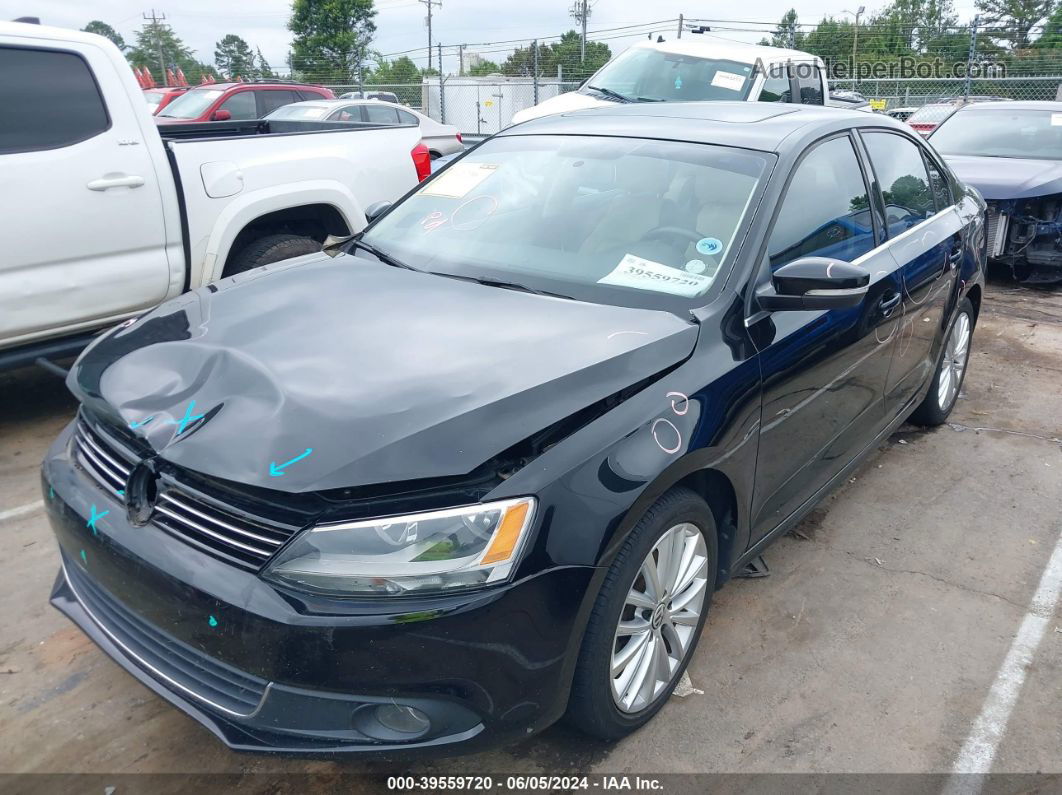 2014 Volkswagen Jetta 1.8t Sel Черный vin: 3VWL07AJ6EM211749