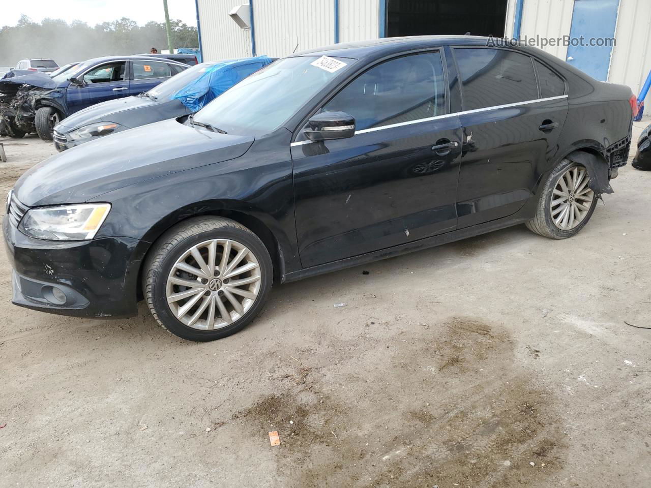 2014 Volkswagen Jetta Sel Черный vin: 3VWL07AJ8EM212112