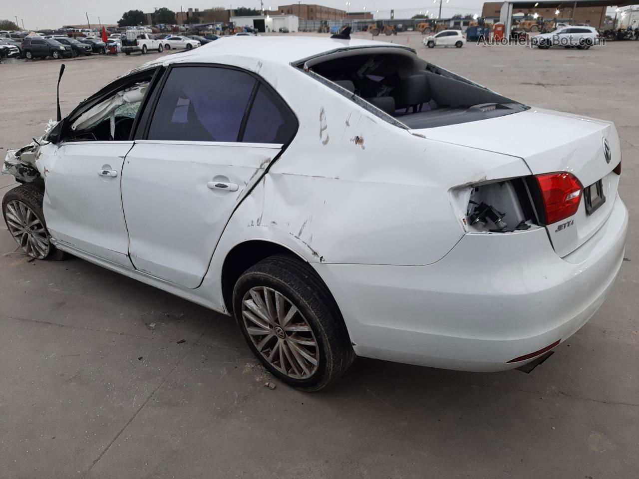 2014 Volkswagen Jetta Sel White vin: 3VWL07AJ9EM445285