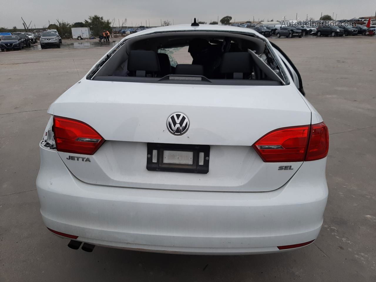 2014 Volkswagen Jetta Sel White vin: 3VWL07AJ9EM445285