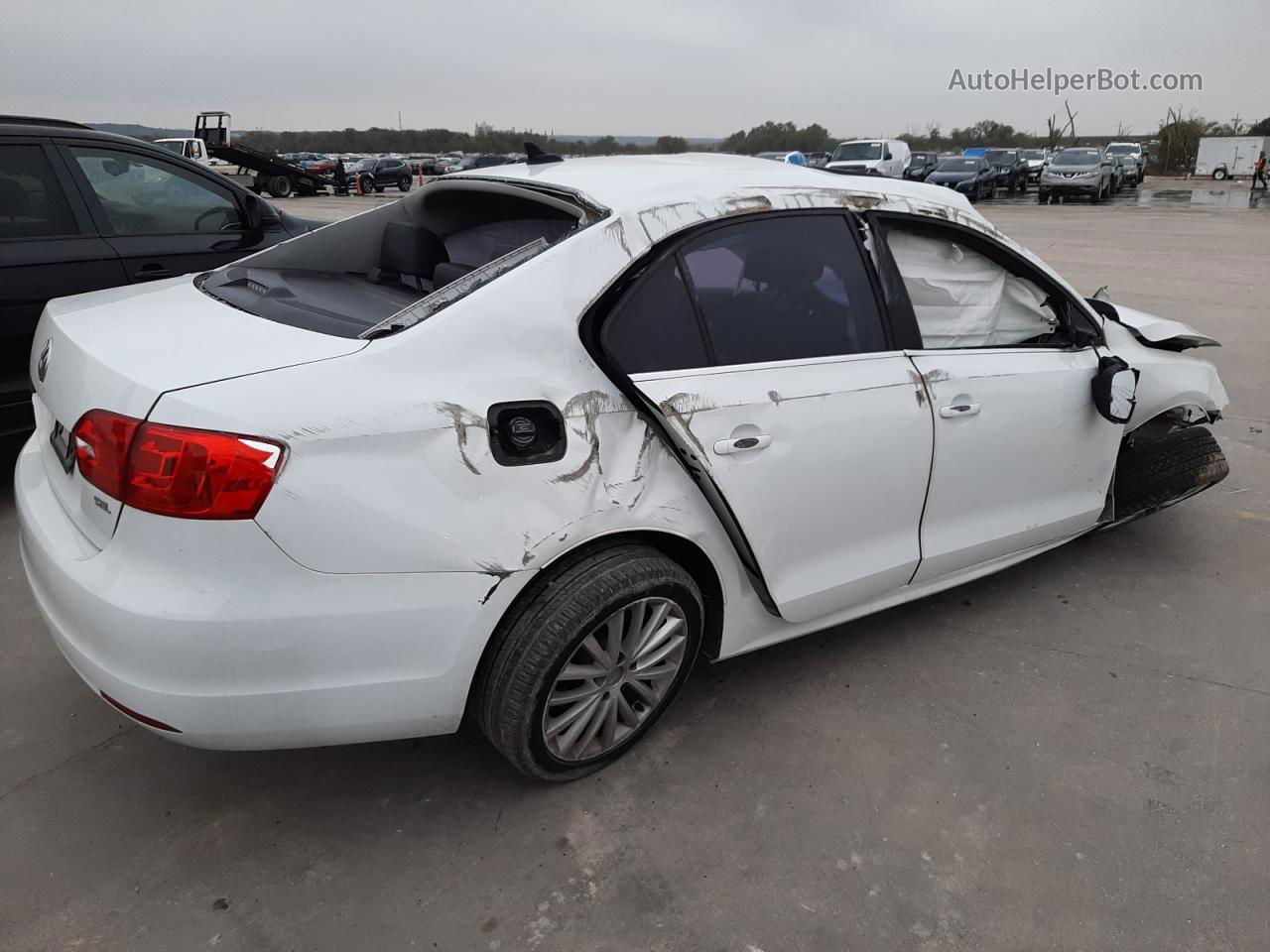 2014 Volkswagen Jetta Sel White vin: 3VWL07AJ9EM445285