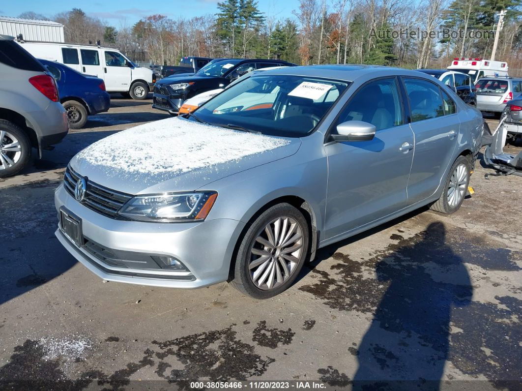 2016 Volkswagen Jetta 1.8t Sel Silver vin: 3VWL17AJ0GM224061