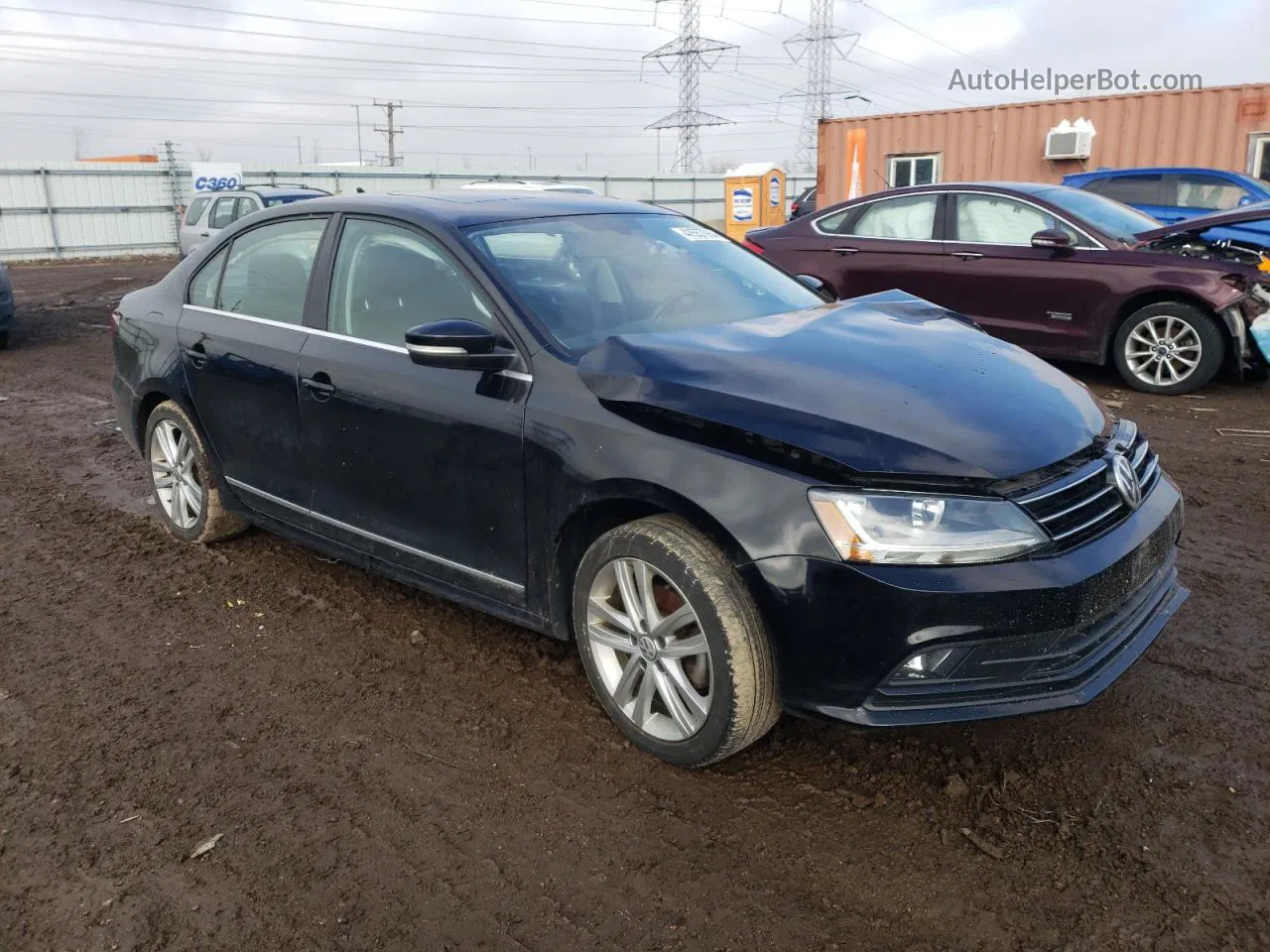 2017 Volkswagen Jetta Sel Black vin: 3VWL17AJ0HM397242