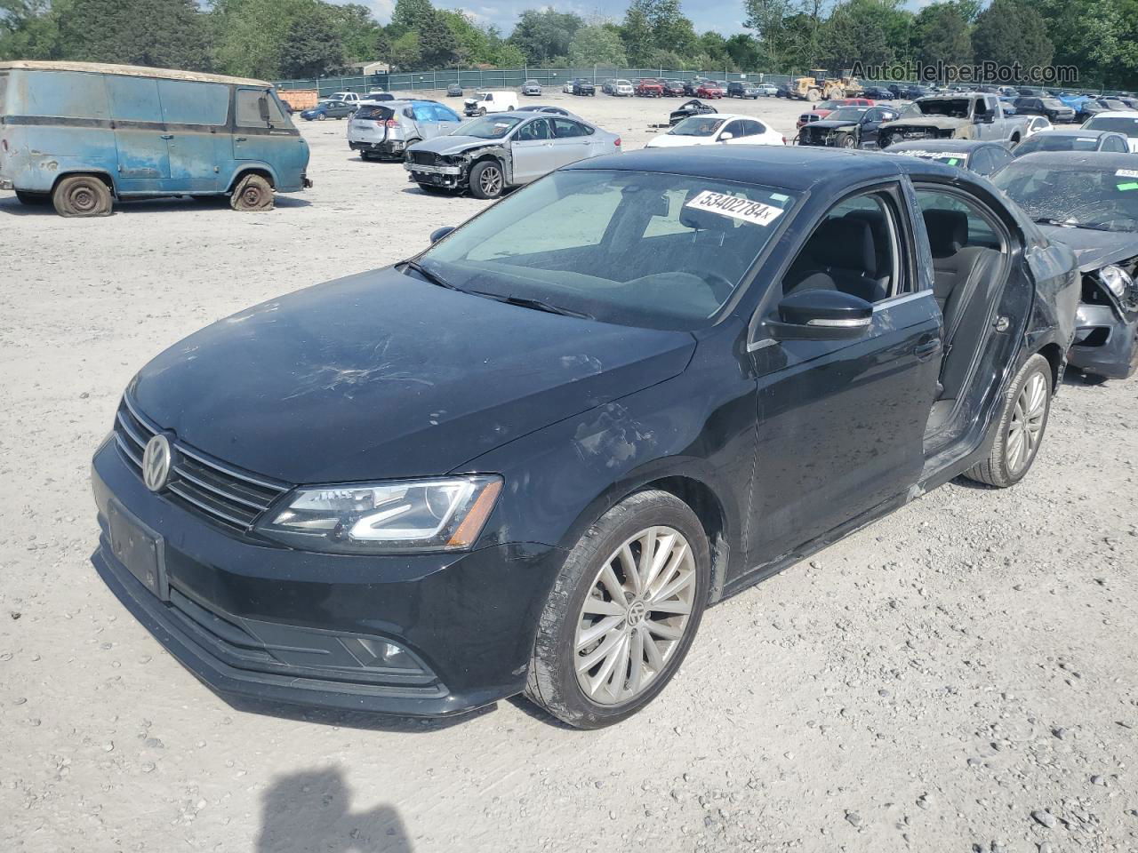 2016 Volkswagen Jetta Sel Black vin: 3VWL17AJ1GM212677