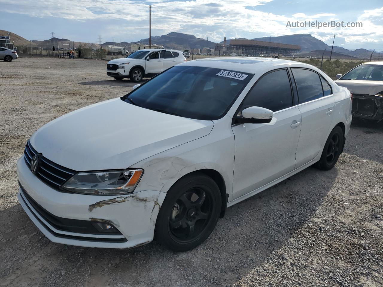 2016 Volkswagen Jetta Sel White vin: 3VWL17AJ1GM235862