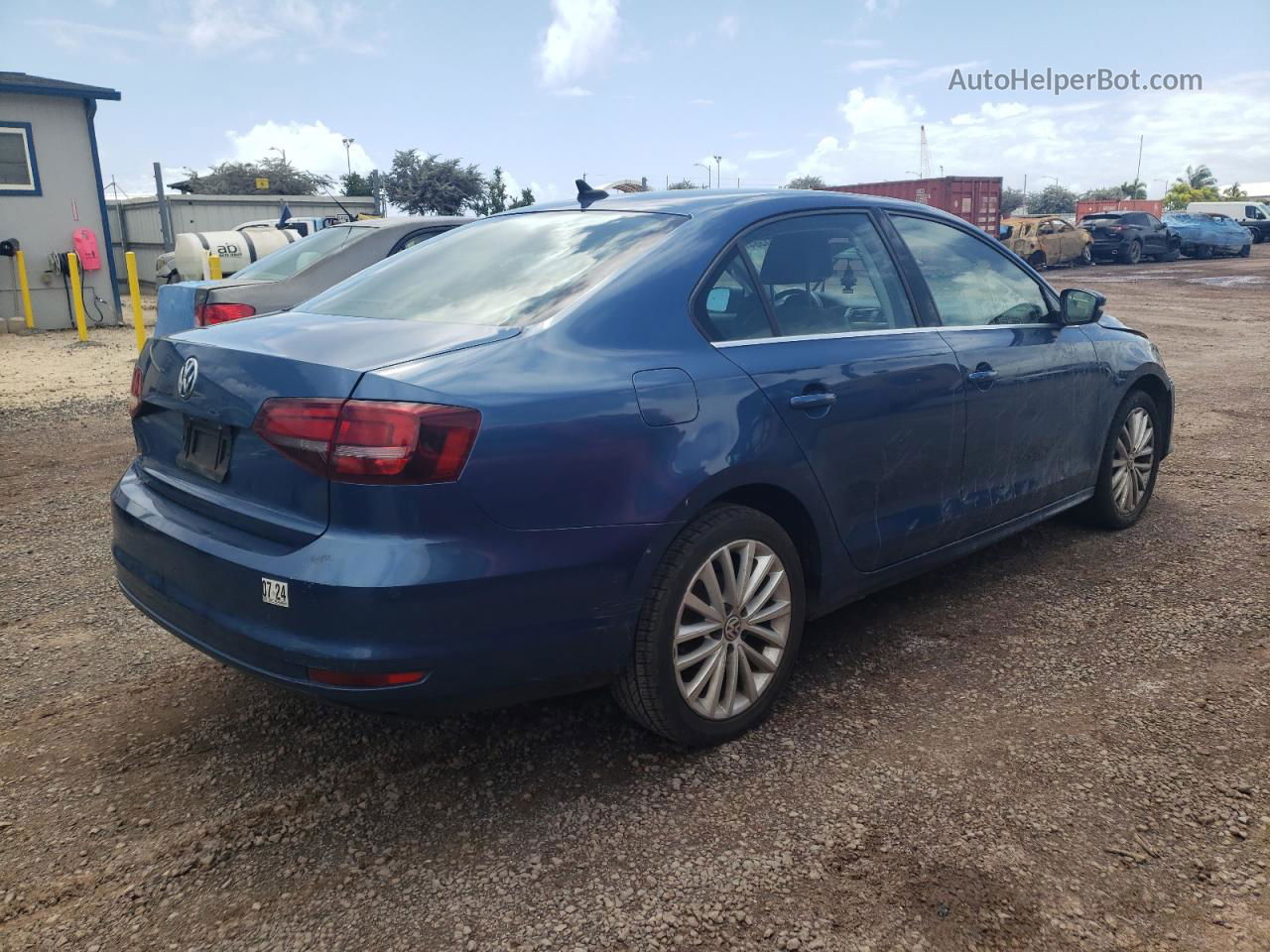 2016 Volkswagen Jetta Sel Blue vin: 3VWL17AJ1GM361929