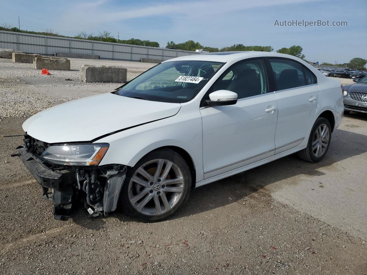 2017 Volkswagen Jetta Sel White vin: 3VWL17AJ1HM237340