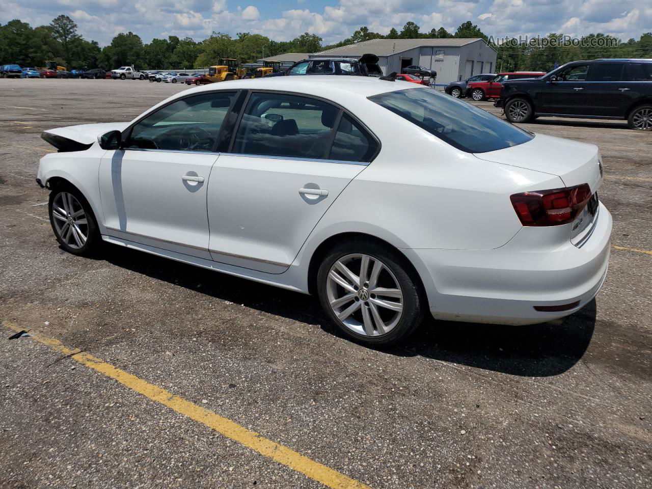 2017 Volkswagen Jetta Sel White vin: 3VWL17AJ1HM297148