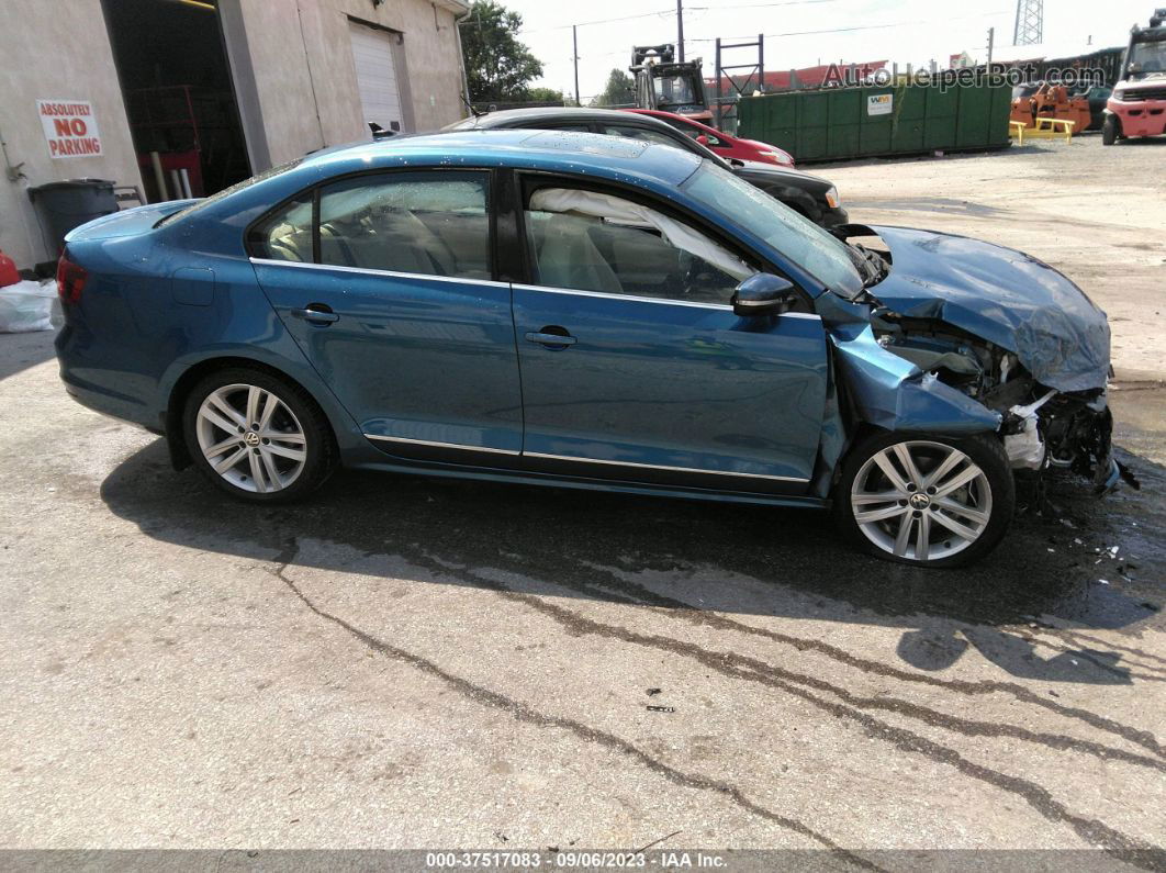 2017 Volkswagen Jetta 1.8t Sel Blue vin: 3VWL17AJ1HM329791