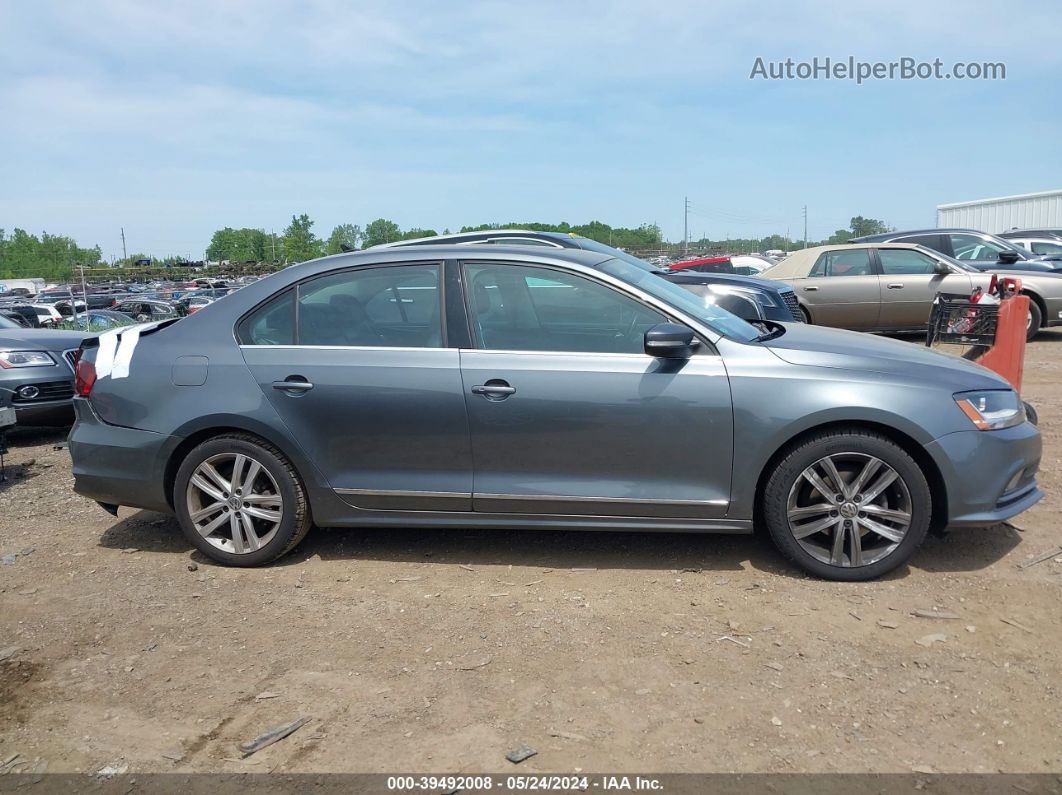 2017 Volkswagen Jetta 1.8t Sel/1.8t Sel Premium Gray vin: 3VWL17AJ1HM380093