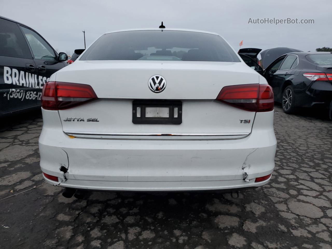 2017 Volkswagen Jetta Sel White vin: 3VWL17AJ1HM400097