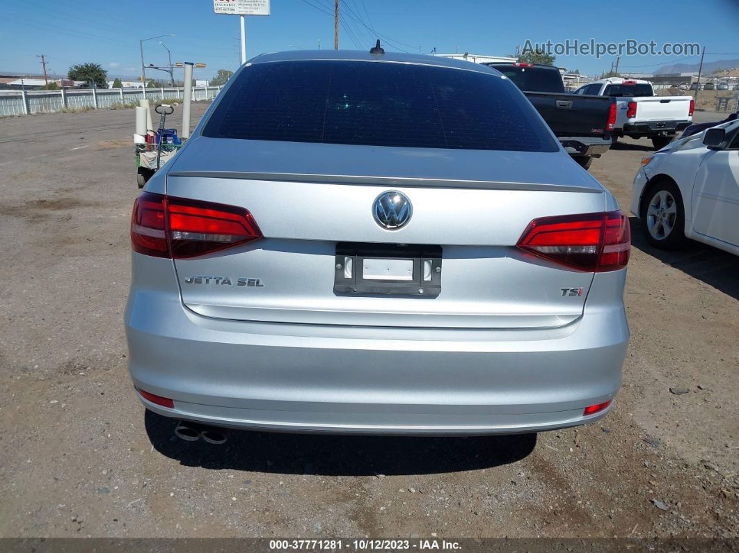 2016 Volkswagen Jetta 1.8t Sel Silver vin: 3VWL17AJ2GM232758