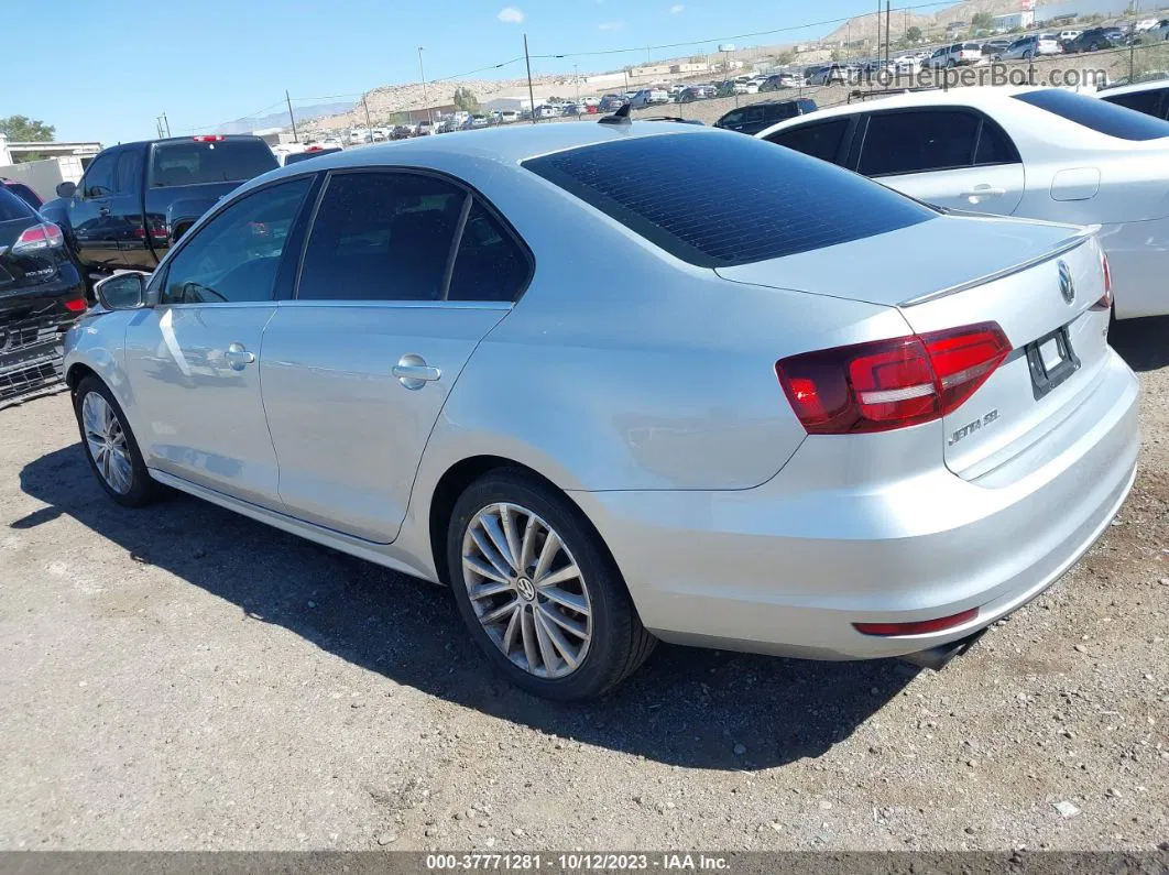 2016 Volkswagen Jetta 1.8t Sel Серебряный vin: 3VWL17AJ2GM232758