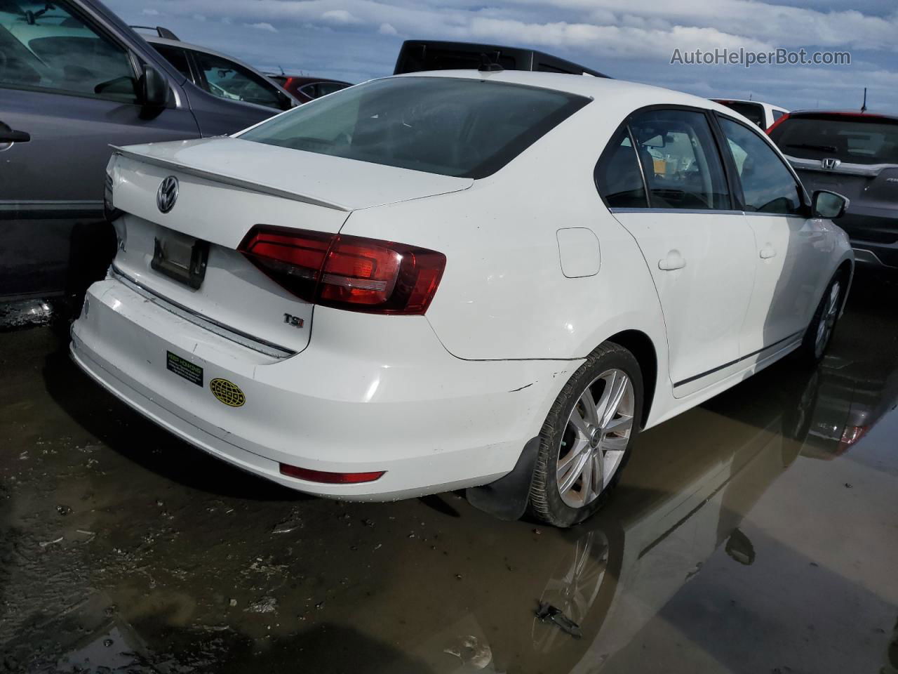 2017 Volkswagen Jetta Sel White vin: 3VWL17AJ2HM226721