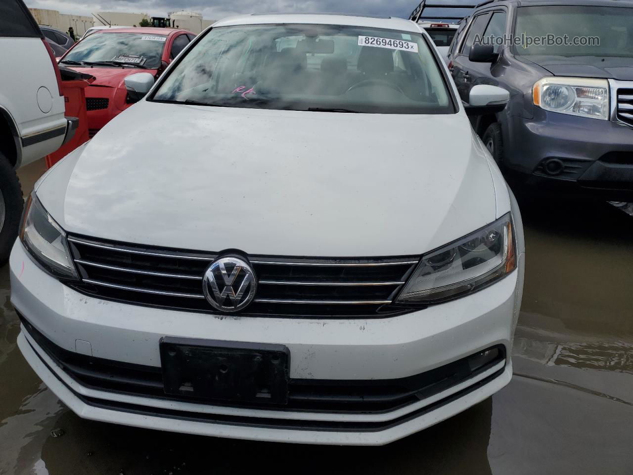 2017 Volkswagen Jetta Sel White vin: 3VWL17AJ2HM226721