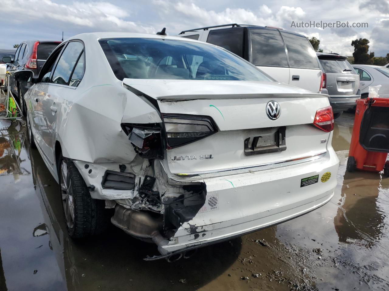 2017 Volkswagen Jetta Sel White vin: 3VWL17AJ2HM226721