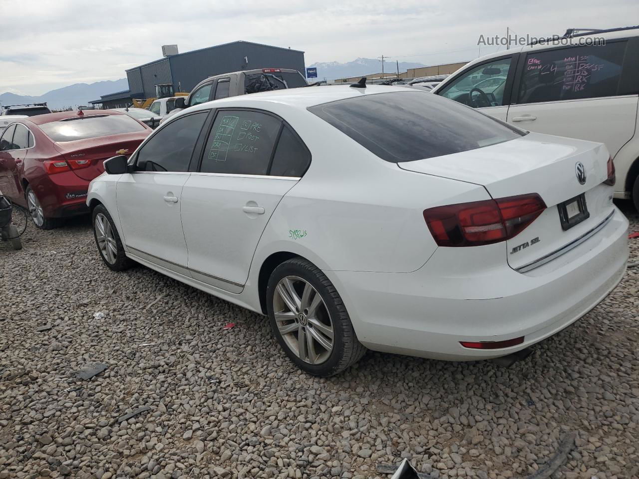 2017 Volkswagen Jetta Sel White vin: 3VWL17AJ2HM384475