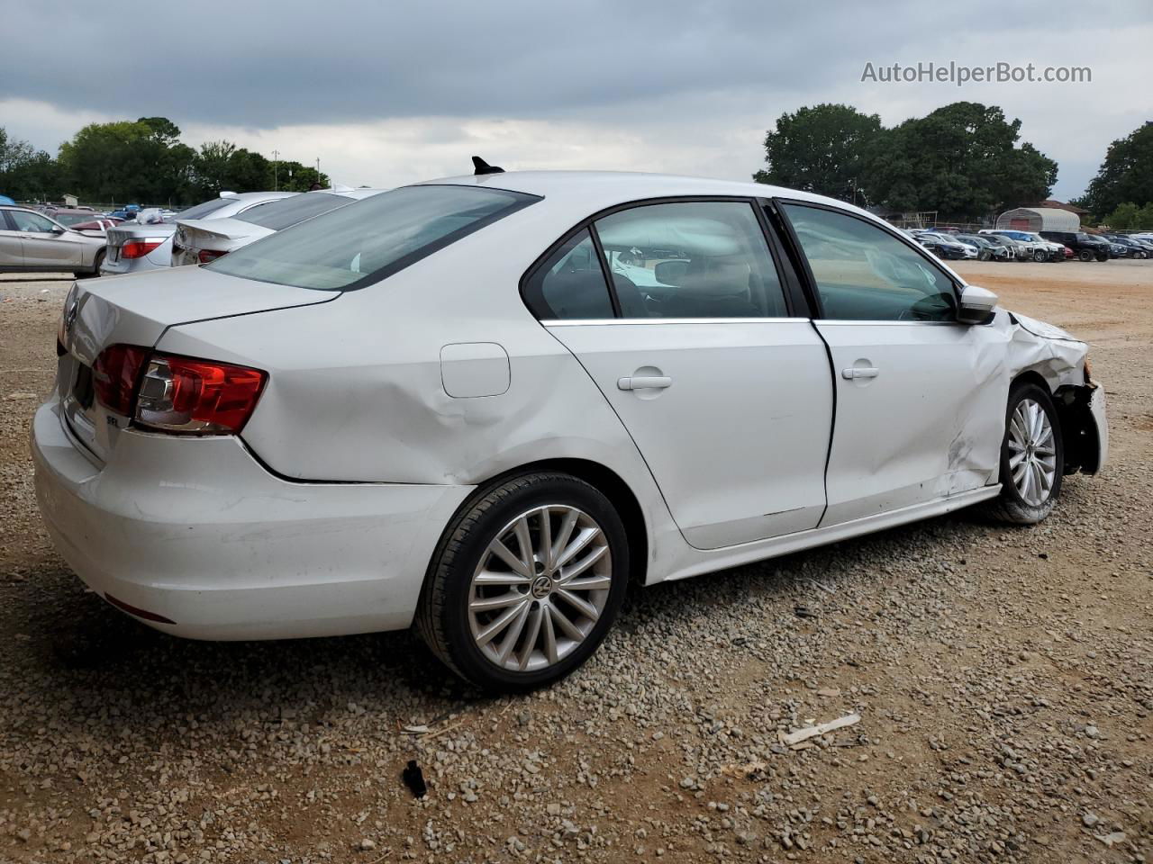 2014 Volkswagen Jetta Sel White vin: 3VWL17AJ3EM373948