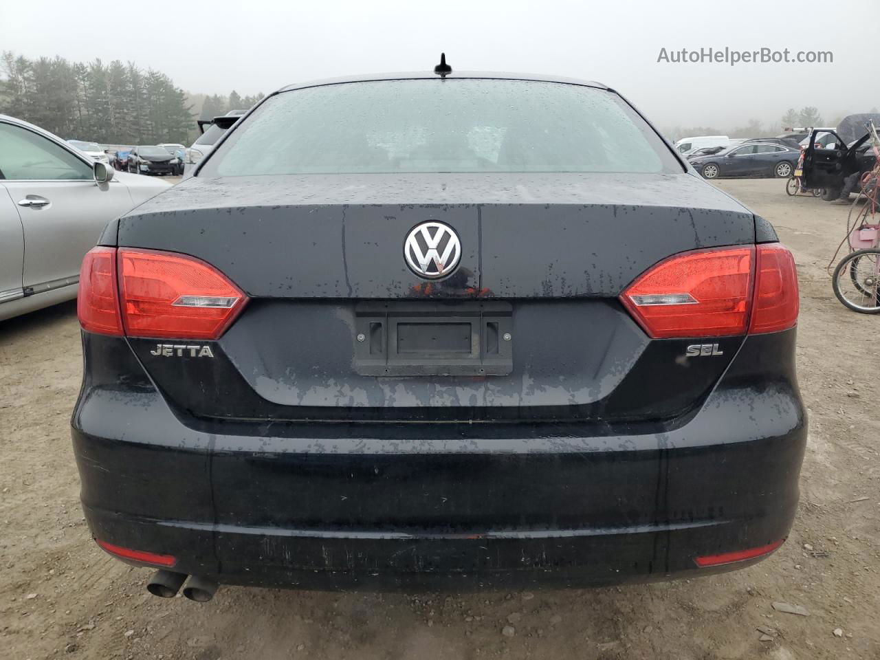 2014 Volkswagen Jetta Sel Black vin: 3VWL17AJ3EM442993