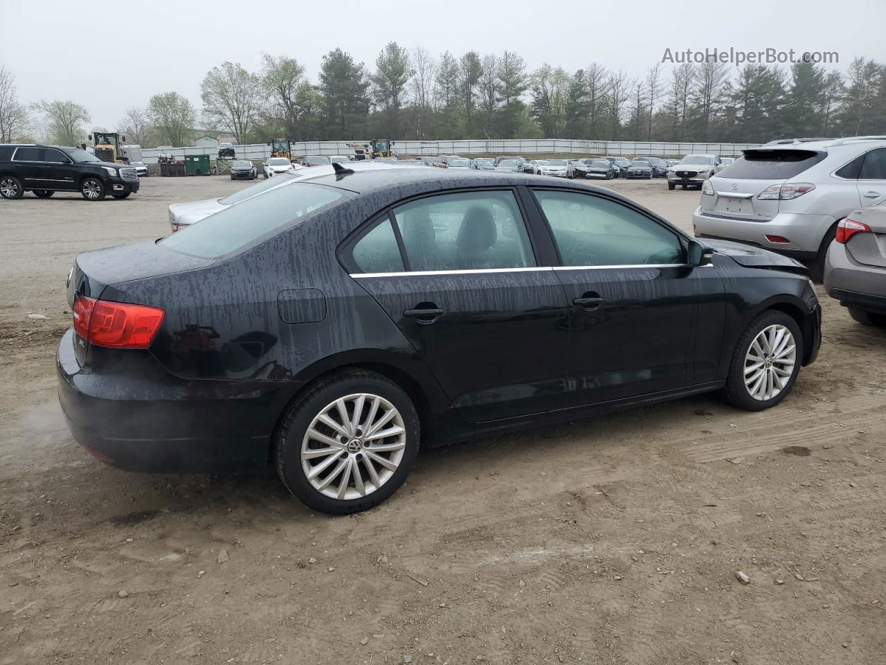 2014 Volkswagen Jetta Sel Black vin: 3VWL17AJ3EM442993