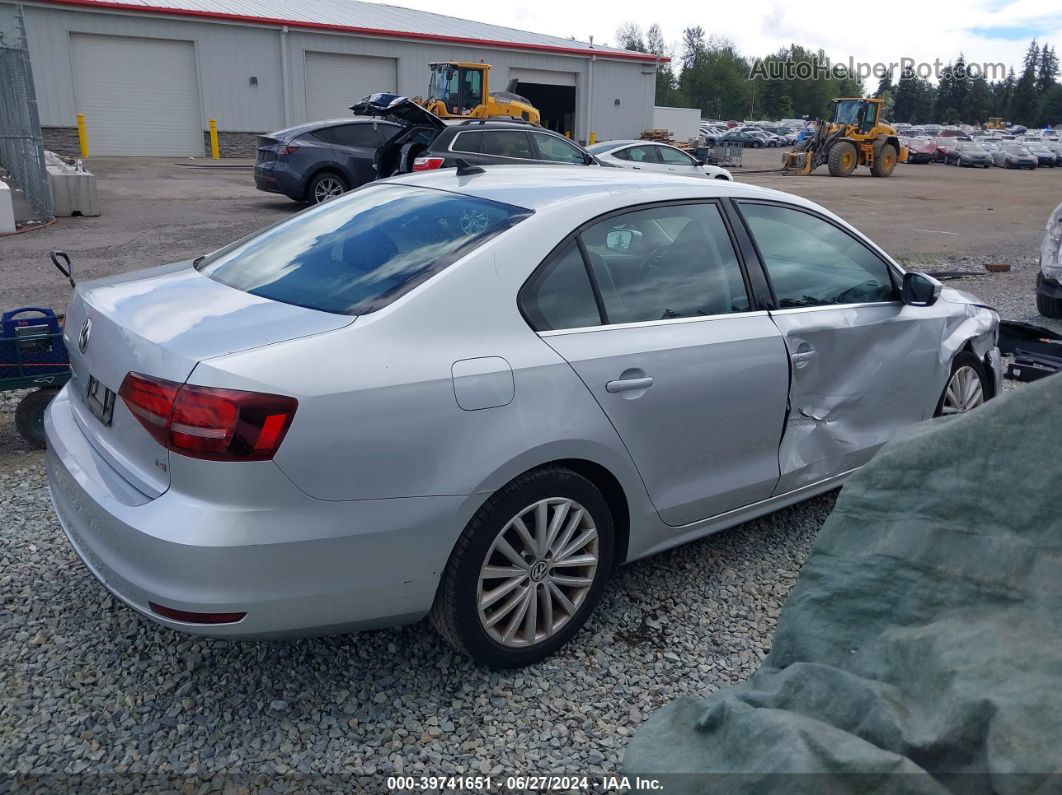 2016 Volkswagen Jetta 1.8t Sel Silver vin: 3VWL17AJ3GM353783