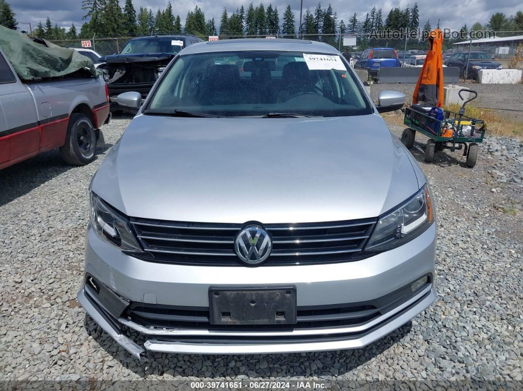 2016 Volkswagen Jetta 1.8t Sel Silver vin: 3VWL17AJ3GM353783